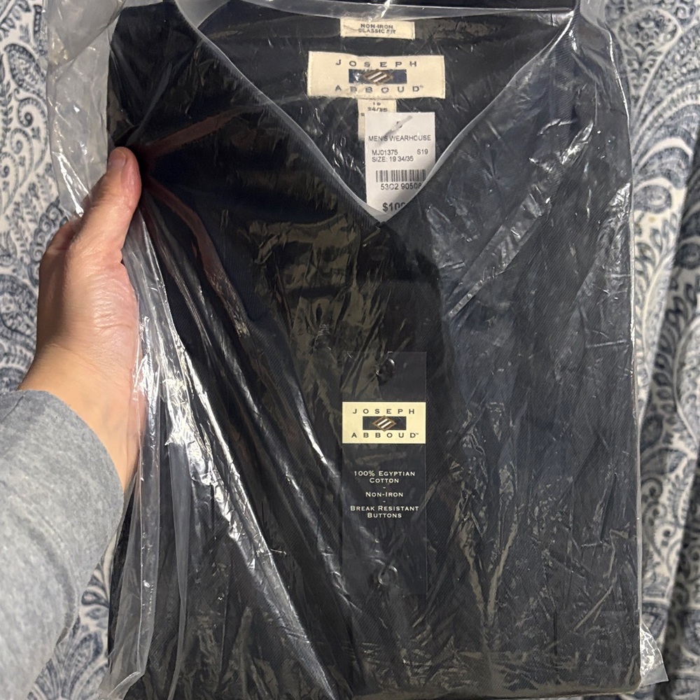 Joseph Abboud Classic Black Dress Shirt